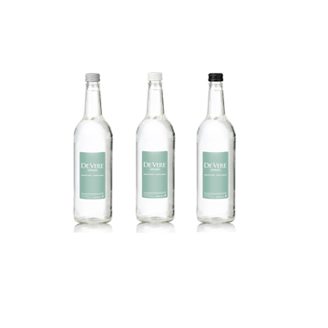 750ml Glass bottled water with printed label for conferences
