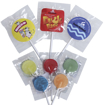 A selection of branded lollies showing different flavours