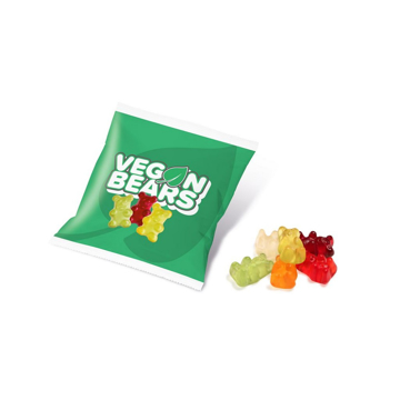 vegan bear sweets selection and packaging