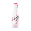 small white bottle pf promotional sparkling wine
