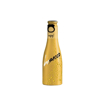 small gold bottle of sparkling wine