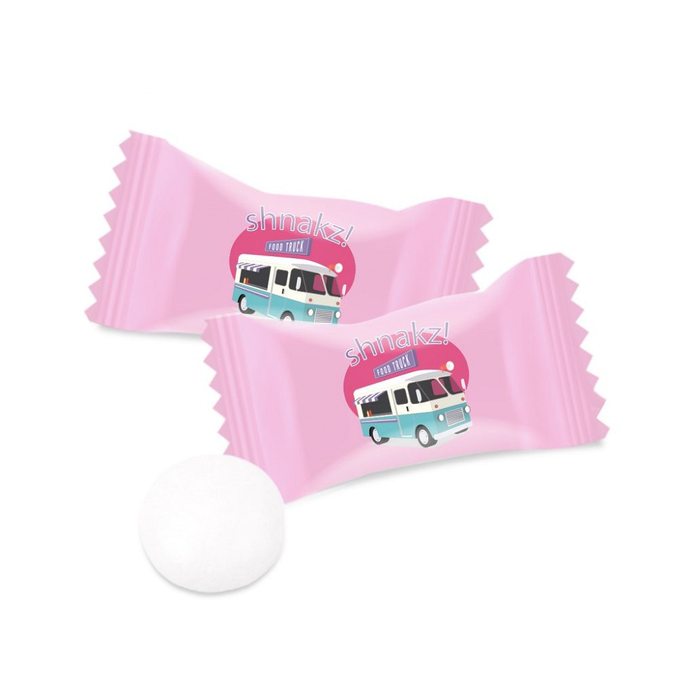 Branded Individually Wrapped Mint Branded Confectionery at Logo Delicious