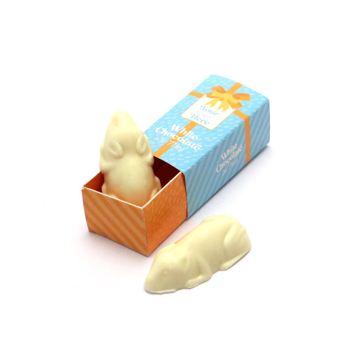 white chocolate mouse in customisable match box